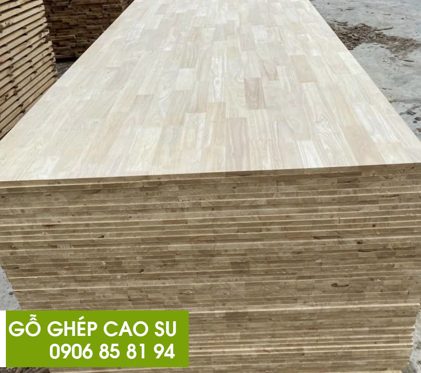 Gỗ ghép cao su giá rẻ 25mm 30mm 32mm 38mm 50mm