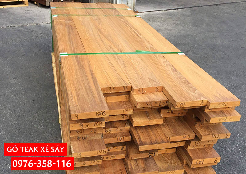 Giá Gỗ Giá Tỵ Xẻ Sấy (Gỗ Teak) Nhập Khẩu Giá Rẻ TPHCM