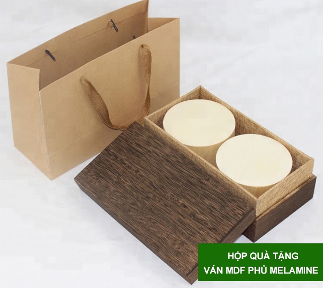 Hộp quà tặng bằng ván mdf phủ melamine