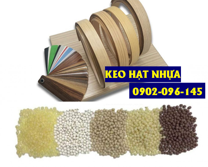 Keo hạt nhựa dán chỉ cạnh gỗ công nghiệp