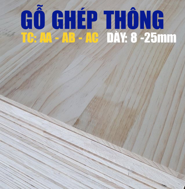 Gỗ ghép thông giá rẻ kho tphcm