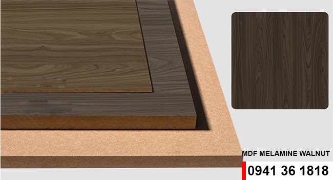 Ván mdf phủ melamine vân óc chó